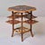 Victorian English Tiger Bamboo Chinoiserie Book Table With Folding Shelves For Sale - Image 10 of 13