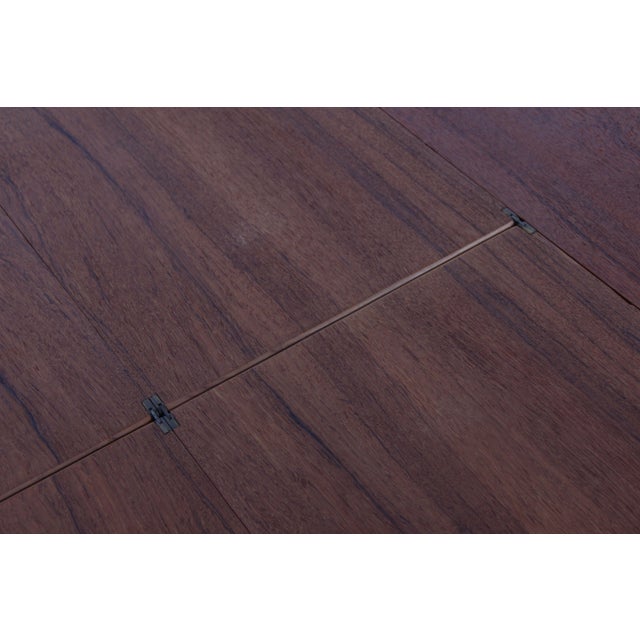 Vintage Danish Teak & Brass Dining Table, 1950s For Sale - Image 5 of 11