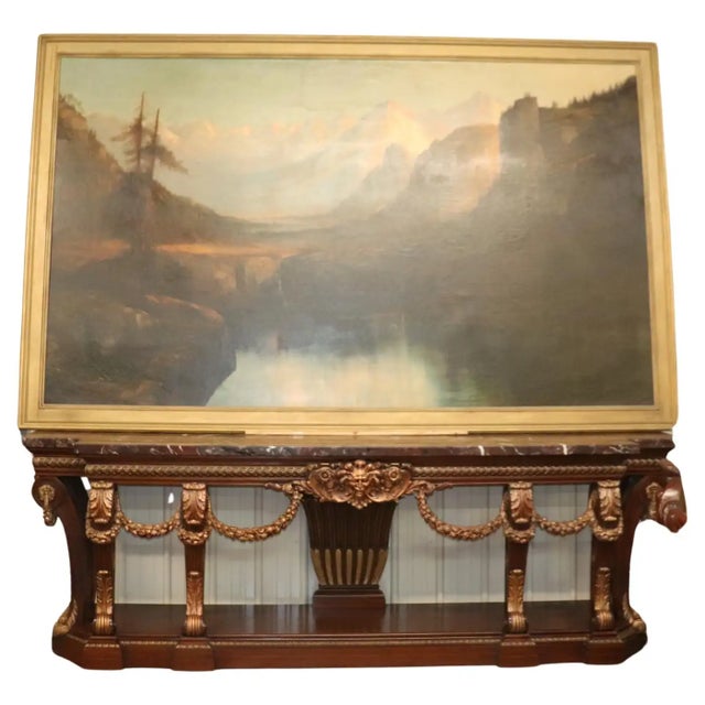 This is a truly monumental, museum-worthy oil painting signed Henry Arthur Elkins. The painting is absolutely enormous and...