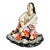 1960's Porcelain Figure of Woman in Floral Dress For Sale