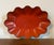 French Antique 19th Century French Scarlet Lacquer Papier Mache Scalloped Oval Tray or Bowl For Sale - Image 3 of 13