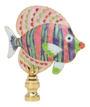 Striped Reef Fish Lamp Finial