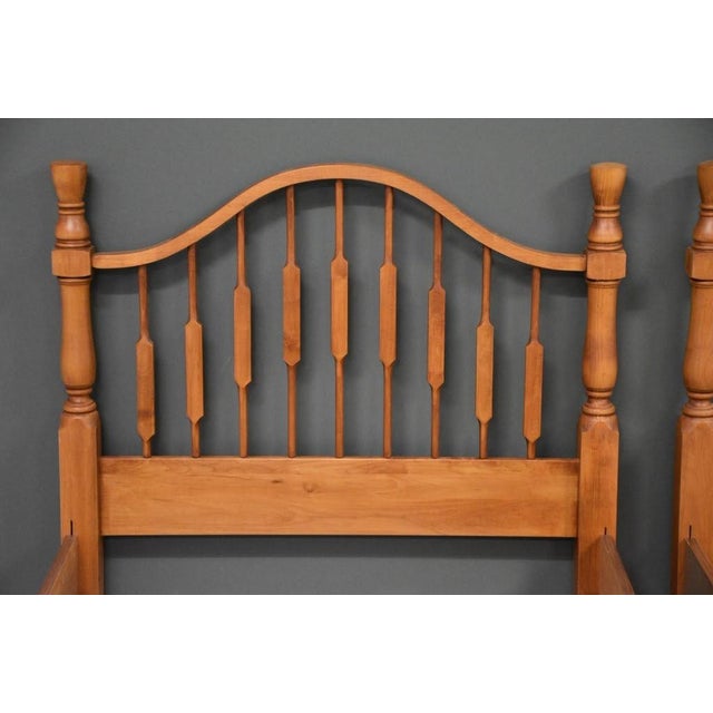 Vintage Maple Twin Beds - A Pair For Sale - Image 4 of 9