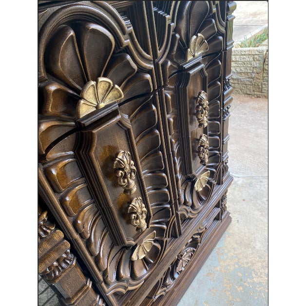 Spanish Revival 1970s Vintage Spanish Revival Chest of Drawers For Sale - Image 3 of 13