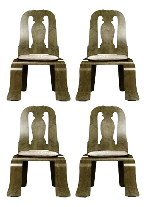 Robert Venturi 'Queen Anne' Chair for Knoll International, C. 1985, Signed - Set of 4