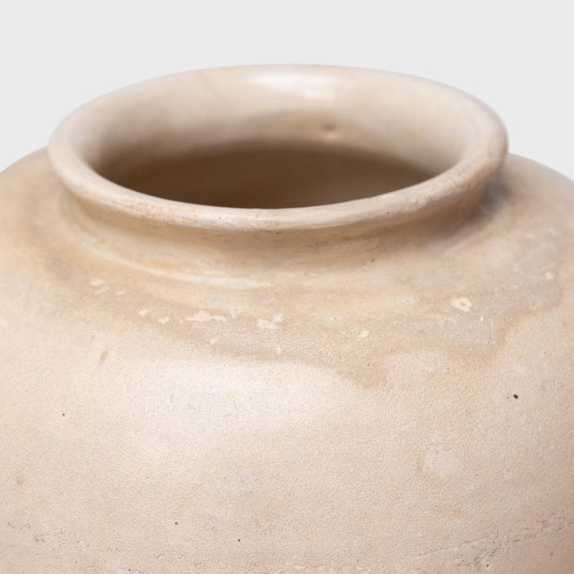 Contemporary Chinese Petite Crème White Jar, C. 1850 For Sale - Image 3 of 4