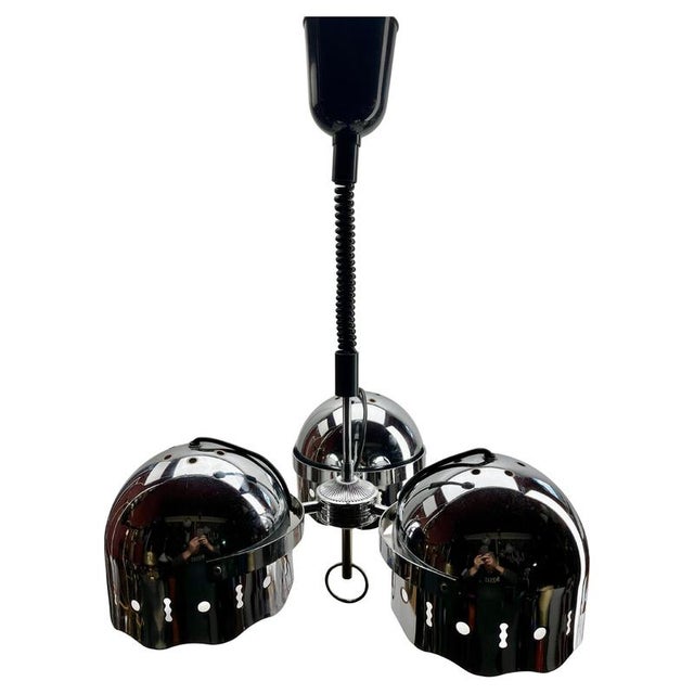 Goffredo Reggiani Pull Down 3-Eyeball Pendant Lamp by Goffredo Reggiani, 1960s For Sale - Image 4 of 14