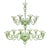 Contemporary Monumental Murano Glass Chandelier With Rigadin Detailing For Sale