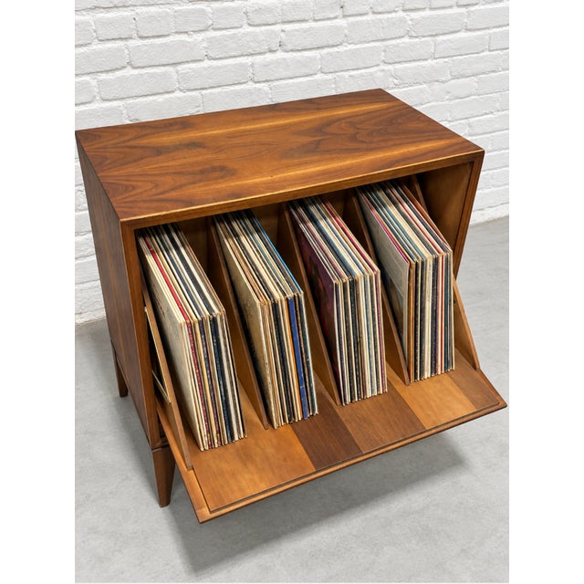 1960s Mid Century Modern Record Storage Cabinet by Lane Furniture, C. 1960’s For Sale - Image 5 of 14