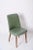 Stunning green sky leather chair by Anonima Castelli Bologna Italy. This beautiful chair was produced in Italy in the...