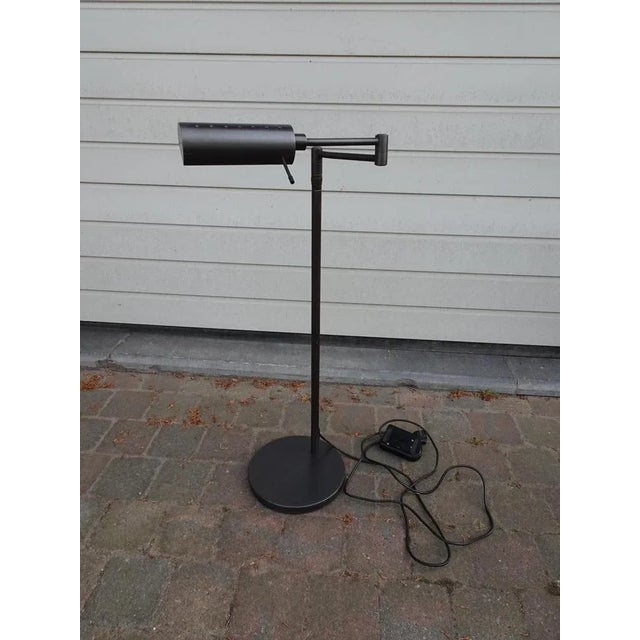 Metal Architectural Komombo Floor or Desk Lamp in Brushed Bronze by Stephane Davidts For Sale - Image 7 of 18