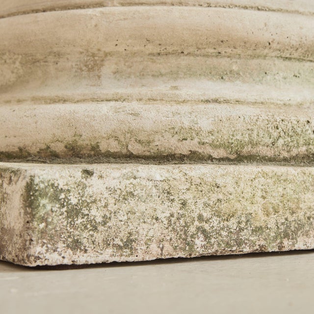 French Fluted Stone Pedestal, 1960s For Sale - Image 9 of 11