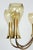 Mid-Century Brass & Glass Italian Fixture For Sale - Image 4 of 7