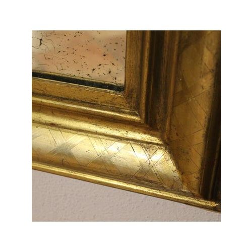 Metal Antique Louis Philippe Mirror, 1850 For Sale - Image 7 of 9