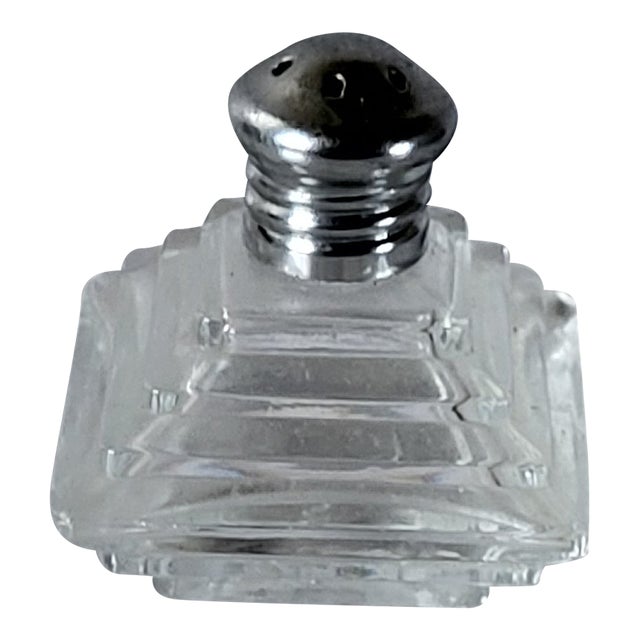 1960s Art Deco Glass Single Salt Shaker For Sale