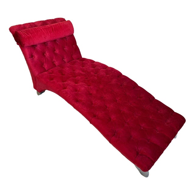 Vintage Chesterfield Chaise Lounge For Sale