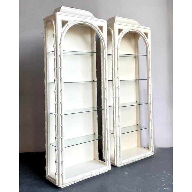 Serge Roche Vintage Regency Carved Branch Etagere After Serge Roche For Sale - Image 4 of 10