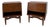 Mid 20th Century Pair of American of Martinsville “Dania” Walnut Drop-Down Mid Century Modern Nightstands For Sale