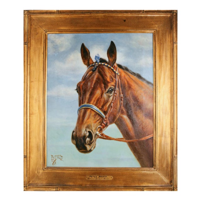 1920s Original Oil Painting on Canvas by Edward Herbert Miner of "Petee Wrack", Framed For Sale