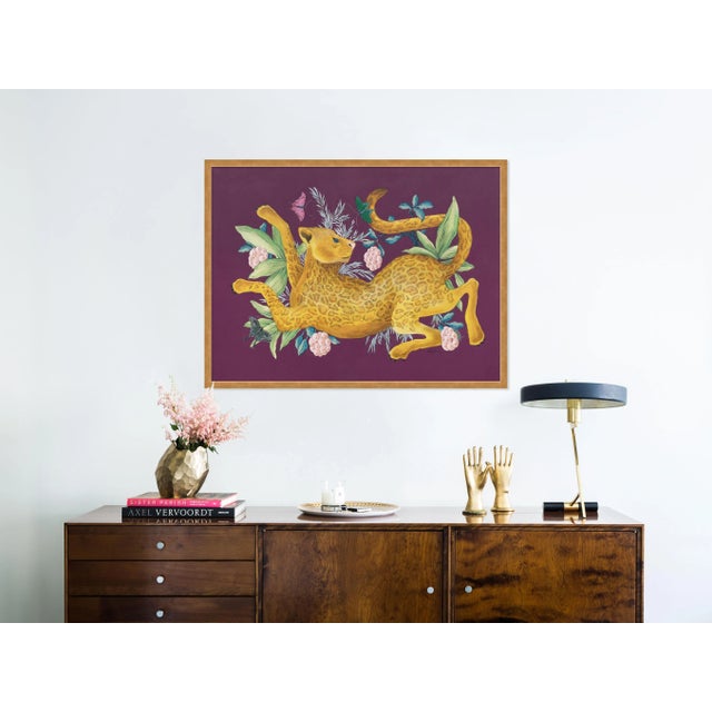 Contemporary Spot On by Allison Cosmos in Gold Frame, Medium Art Print For Sale - Image 3 of 4