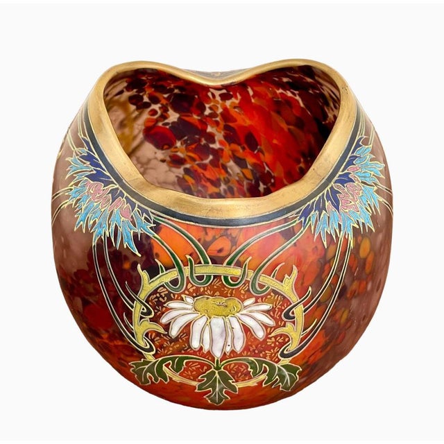 Ball Vase with Polylobed Neck For Sale - Image 4 of 12