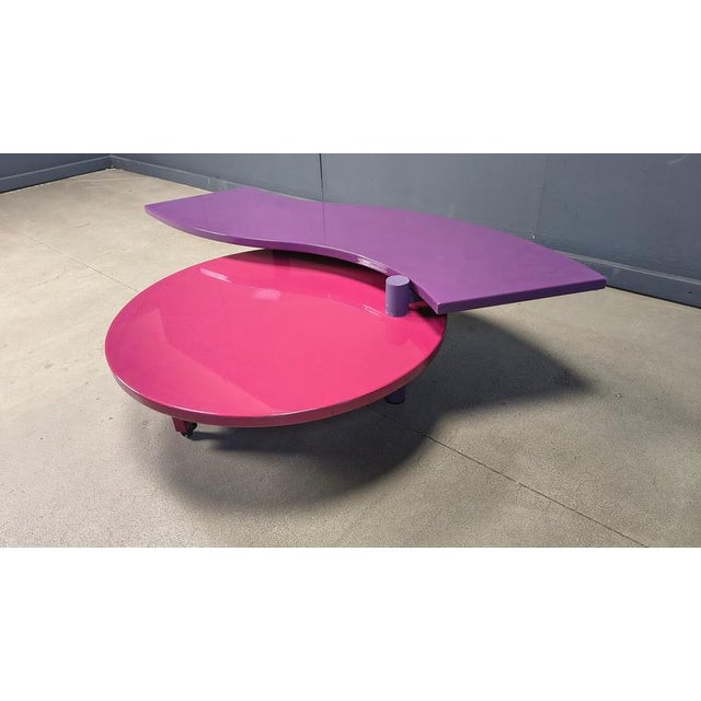 Rotating Burlwood Coffee Table by Maurizio Salvato for Saporiti Italia, 1980s For Sale - Image 4 of 15