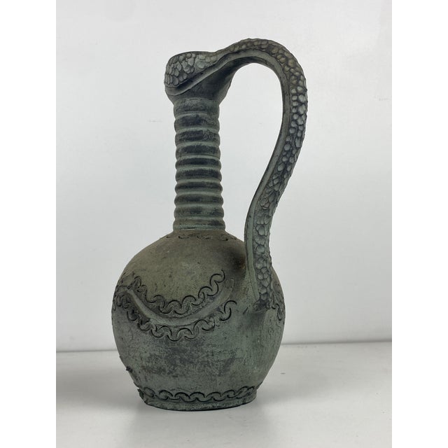 Mid-Century Brutalist Decanter by Parteton, 1950s, in Flawless conditions. Designed 1950 to 1959 This piece has an...