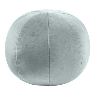 Boba Sea Blue Velvet 14" Pillow For Sale