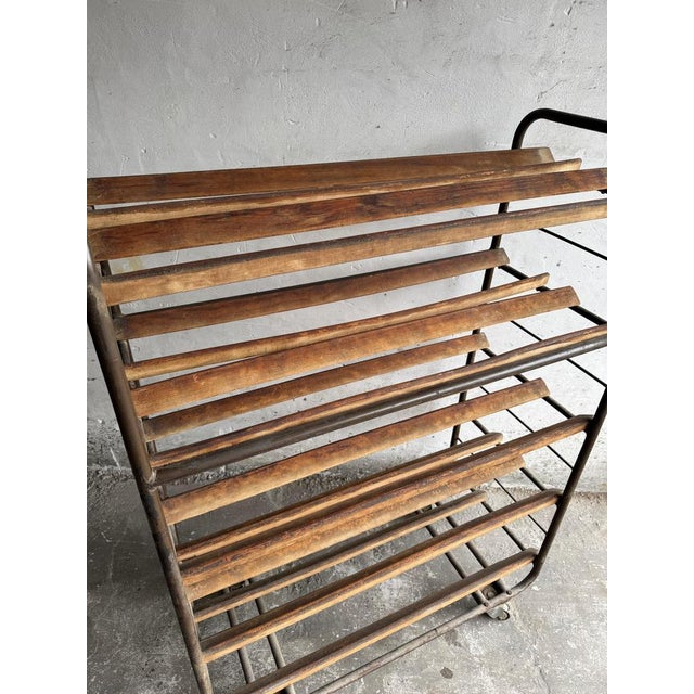Vintage Belgian Interbellum Bakery Bread Rack, 1930 For Sale - Image 4 of 9