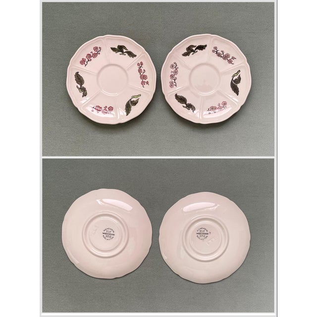 Mid 20th Century Vintage “Mandarin” Floral Wedgwood China Plates- Set of 9 For Sale - Image 5 of 10