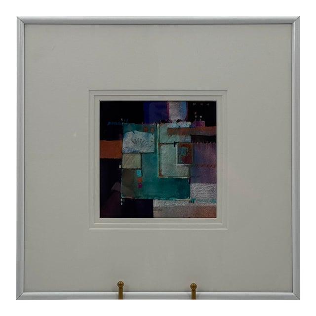 Original Contemporary Mixed Media Geometric Abstract Painting by Cher Thompson For Sale