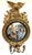 19th Century Federal Convex Bullseye Mirror With Eagle Pediment and Three Candle Holders For Sale - Image 13 of 18