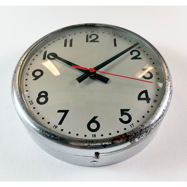Vintage Wall Clock from PAl, 1950s For Sale - Image 6 of 18