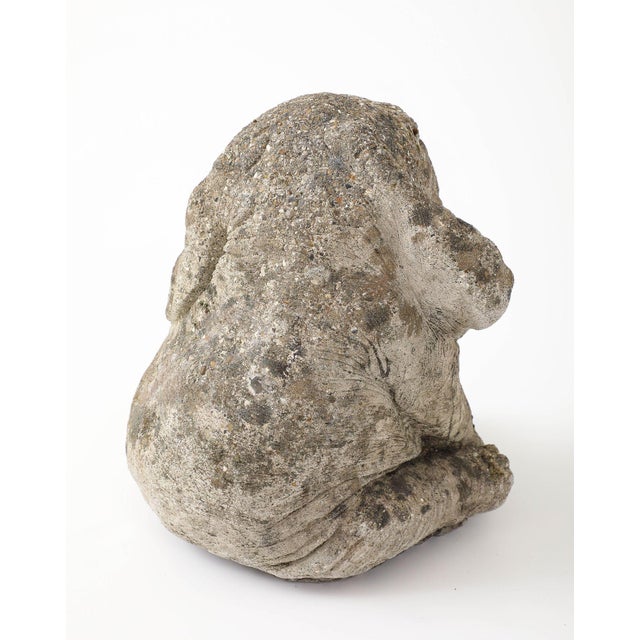 1950s Cast Stone Elephant Garden Statue, France Mid 20th C. For Sale - Image 5 of 12