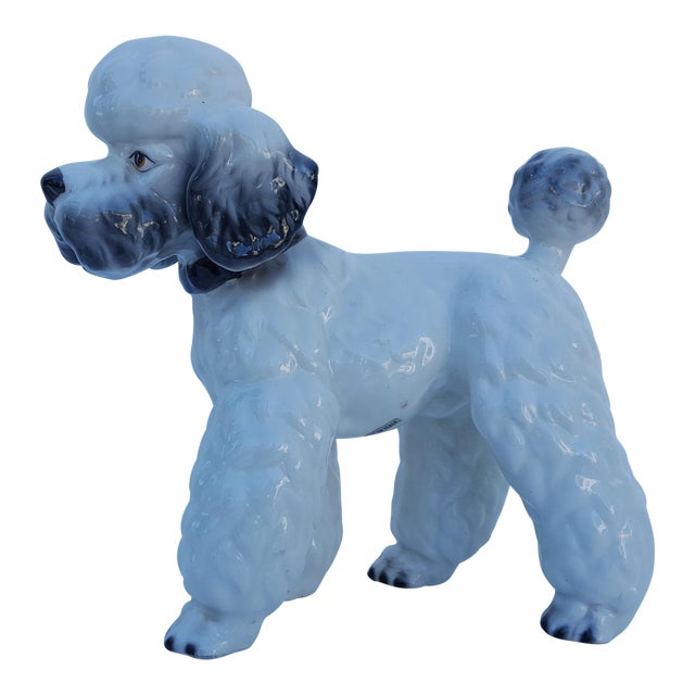 Italian Decorative Ceramic Poodle Figurine Chairish
