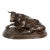 Circa 1880 French Antique Bronze Sculpture “Resting Bull” by Rosa Bonheur For Sale