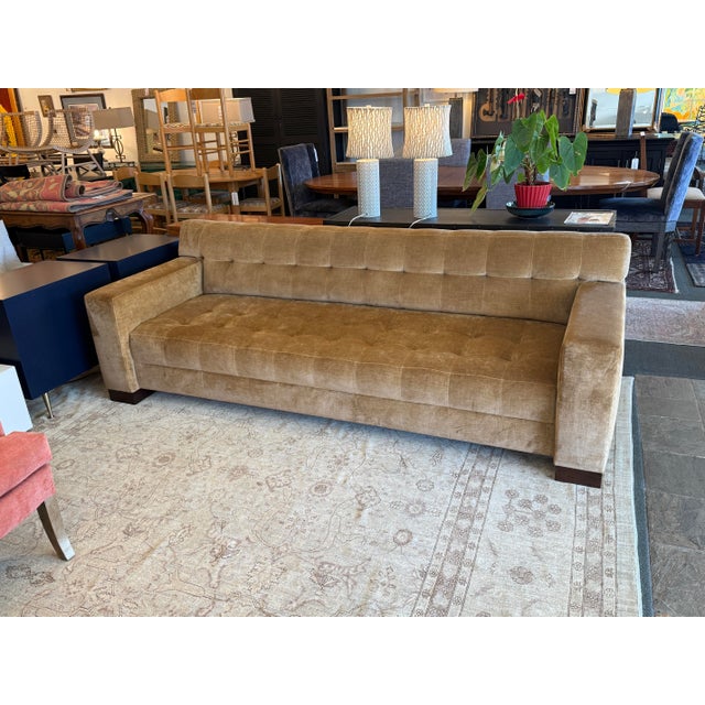 Gold Marbello Design Fleetwood Button Tufted Sofa For Sale - Image 8 of 12