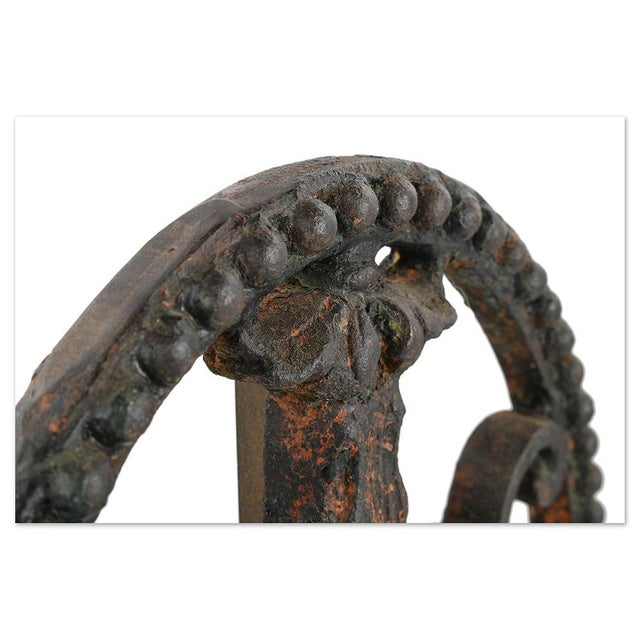 19th Century Cast Iron Convent Ornament on Base For Sale - Image 5 of 6
