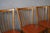 Wood Bohemian Bistro Chairs with Spindles and Havana Orange Imitation Leather from Baumann, 1960s, Set of 5 For Sale - Image 7 of 15