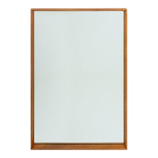 t.h. Robsjohn-Gibbings Walnut Wall Mirror For Sale