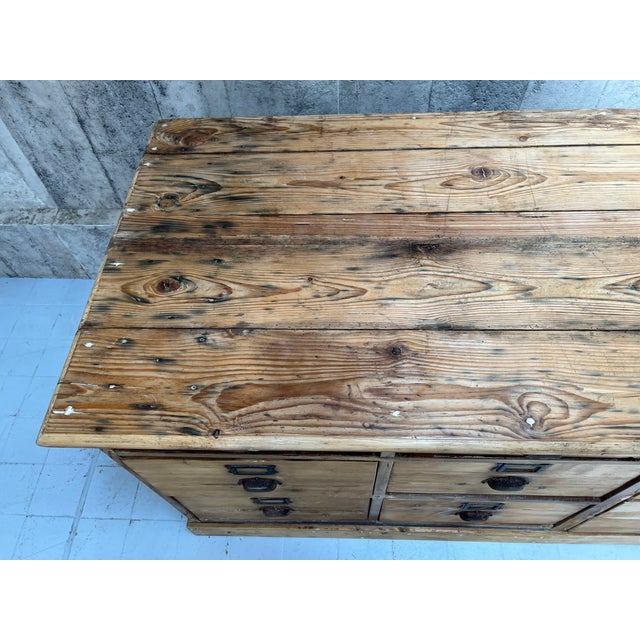 Rustic Haberdashery Shop Counter, 1890s For Sale - Image 10 of 14
