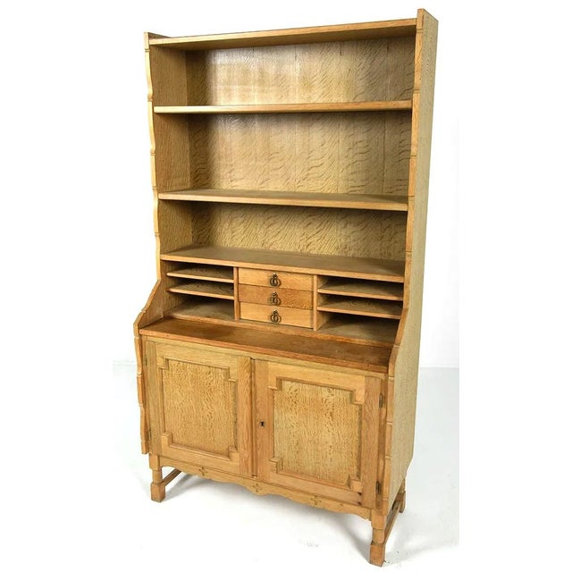 Mid-Century Modern Mid 20th Century Modern Bookcase Secretary Case Piece For Sale - Image 3 of 11