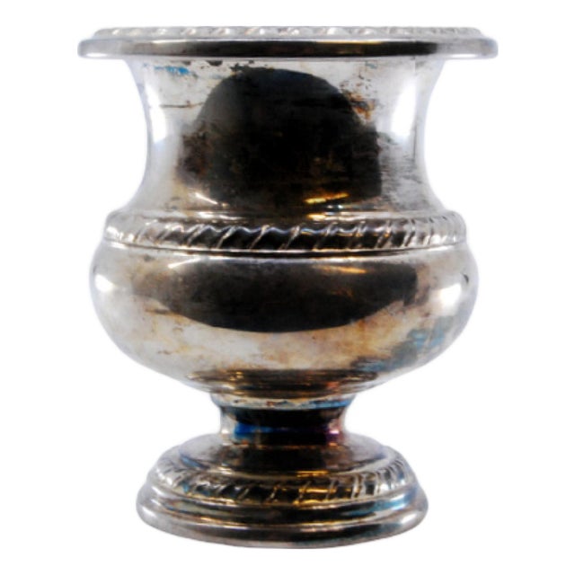 Silver Flower Bowl with Reliefs For Sale