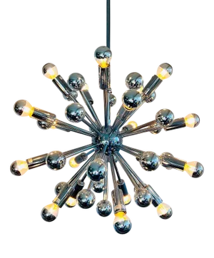 Space Age Chrome Sputnik Chandelier, 1970s