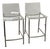 Mermelada Estudio for Cb2 Chiaro Clear Acrylic Counter Stools, Pair For Sale