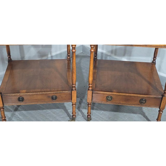 Regency Lamp Tables, 1920, Set of 2 For Sale - Image 4 of 11
