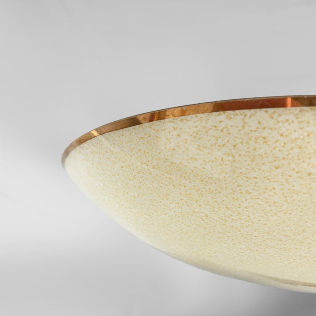 Mid-Century Modern Italian Chandelier in Glass and Brass, 1950s For Sale - Image 10 of 18