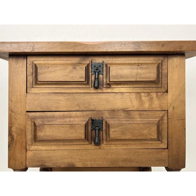 Small Baroque Spanish Chest of Drawers, 1950s For Sale - Image 4 of 12