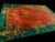 Art Deco 1920s Orange Open Field Floral Modern Antique Chinese Art Deco Knotted Wool Rug For Sale - Image 3 of 11