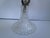 Late 20th Century Vintage Yugoslavian 24% Lead Crystal Floral Boudoir Table Lamp For Sale - Image 5 of 12